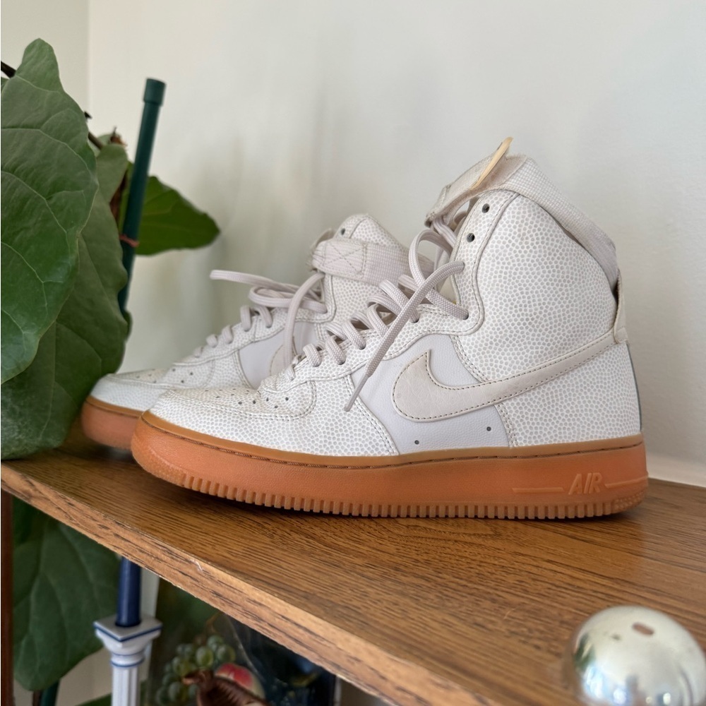Nike Air Force 1 Hi SE Phantom Iron Ore 860544-001 Women Sz 9 Retro Shoes - Picture 5 of 7